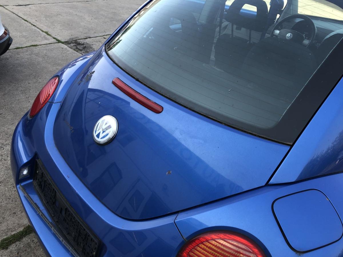 VW New Beetle 9C Heckklappe Kofferraumklappe Heckdeckel Heckscheibe LW5Y blau