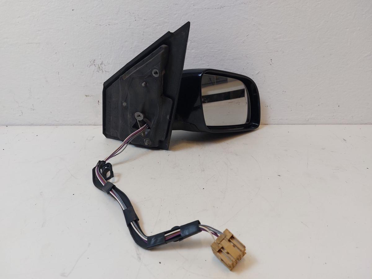 VW Polo 9N1 Aussenspiegel R&uuml;ckspiegel Spiegel elek rechts L041 schwarz