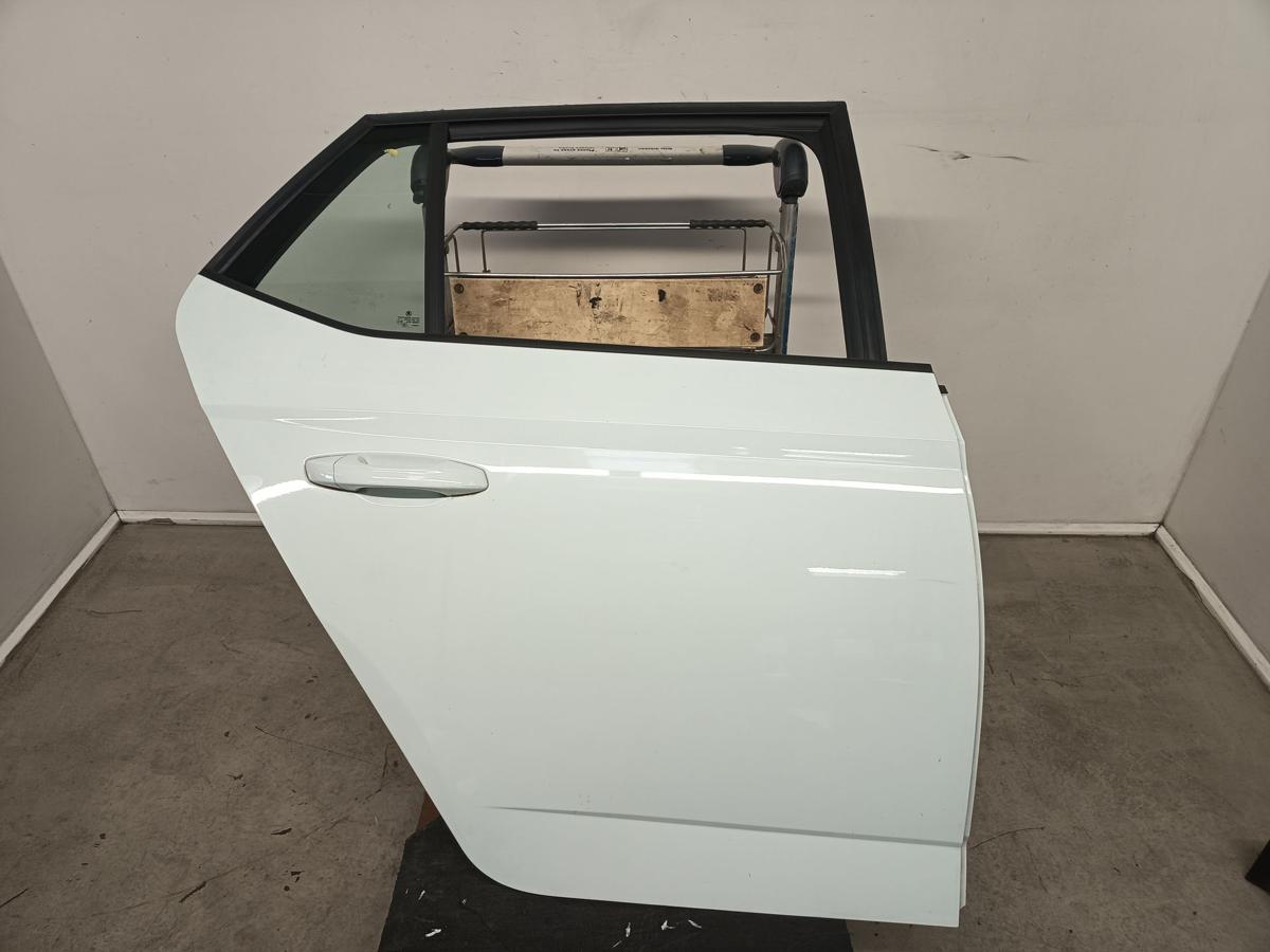 Skoda Fabia 3 III NJ Limo orig T&uuml;r hinten rechts LF9F Laser White 5t&uuml;rig BJ2014