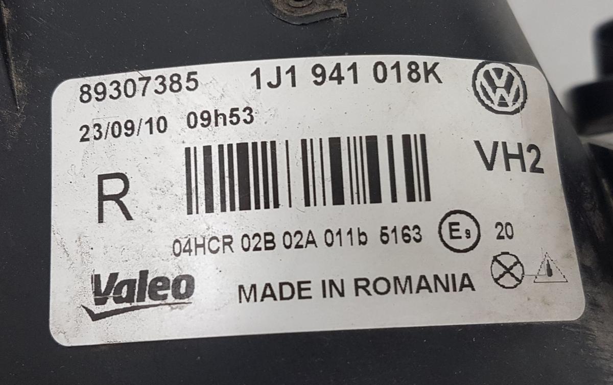 VW Golf IV Hauptscheinwerfer rechts 1J1941018K 89307385 Bj2001
