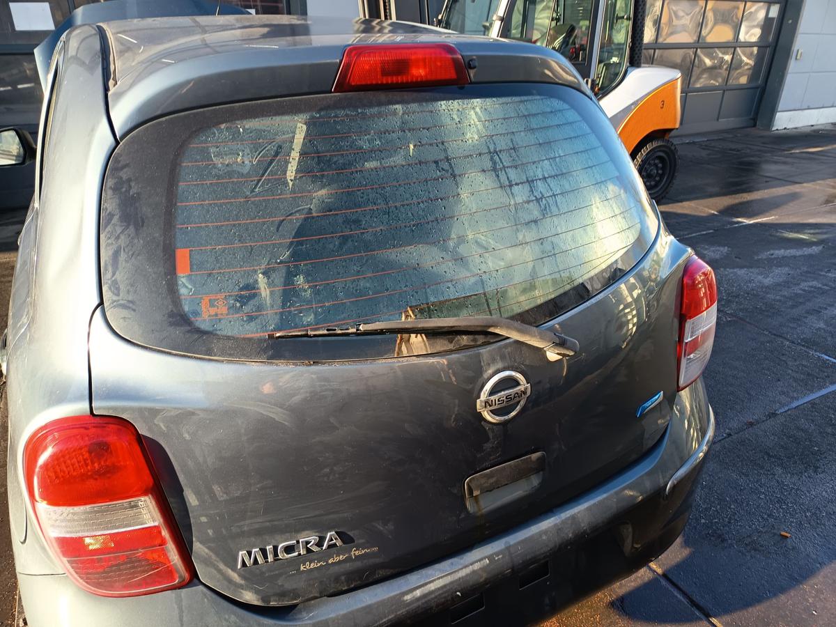 Nissan Micra K13 orig Heckklappe mit Scheibe Kofferraum FAA Green bis Bj 2013
