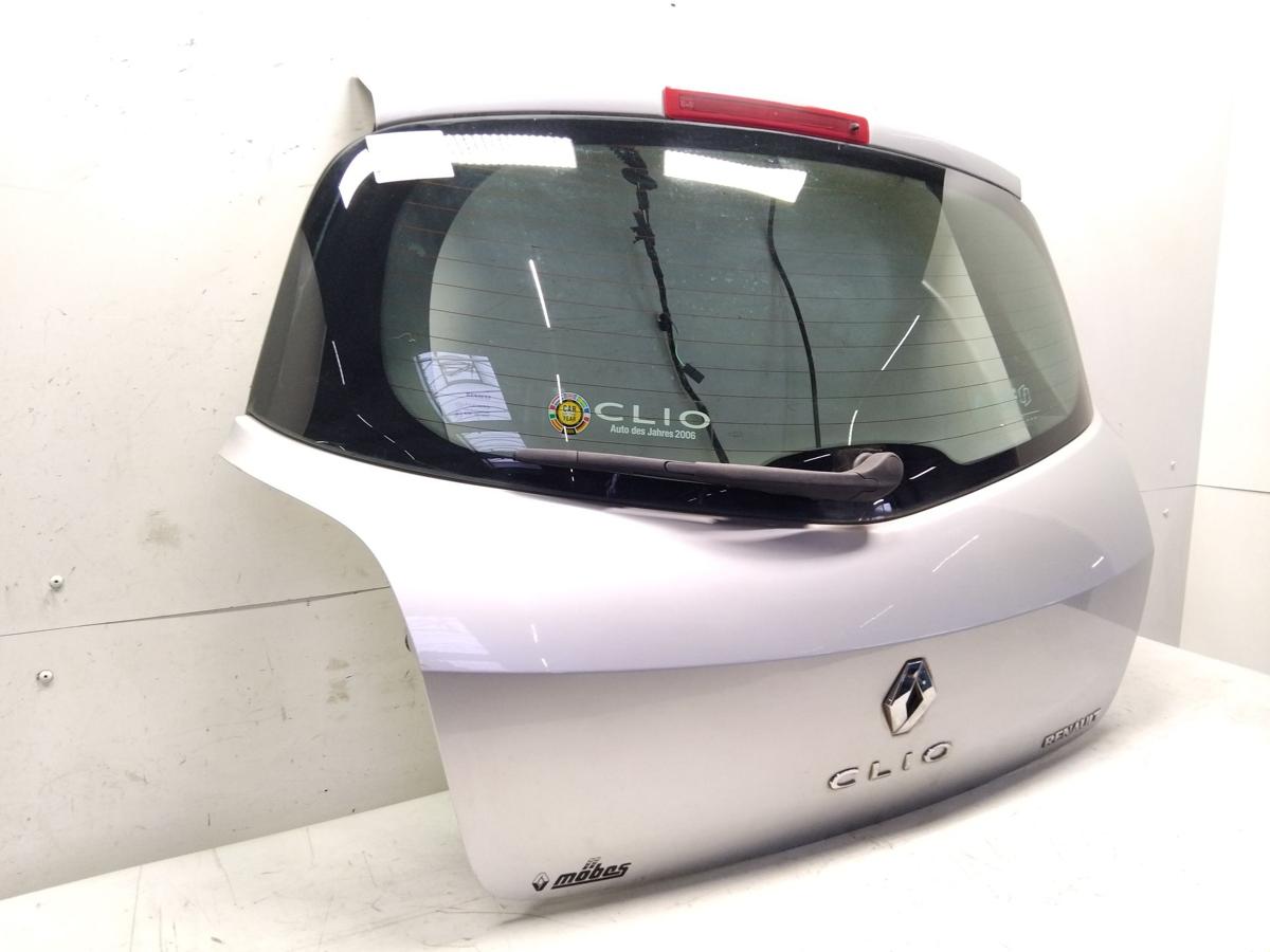 Renault Clio 3 Heckklappe silber TED69 Grey mit Heckscheibe BJ2006 Fließheck