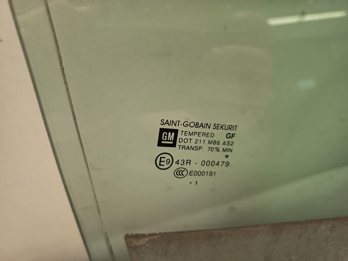 Opel Meriva B original T&uuml;rscheibe hinten rechts Fond Fenster Bj 2012