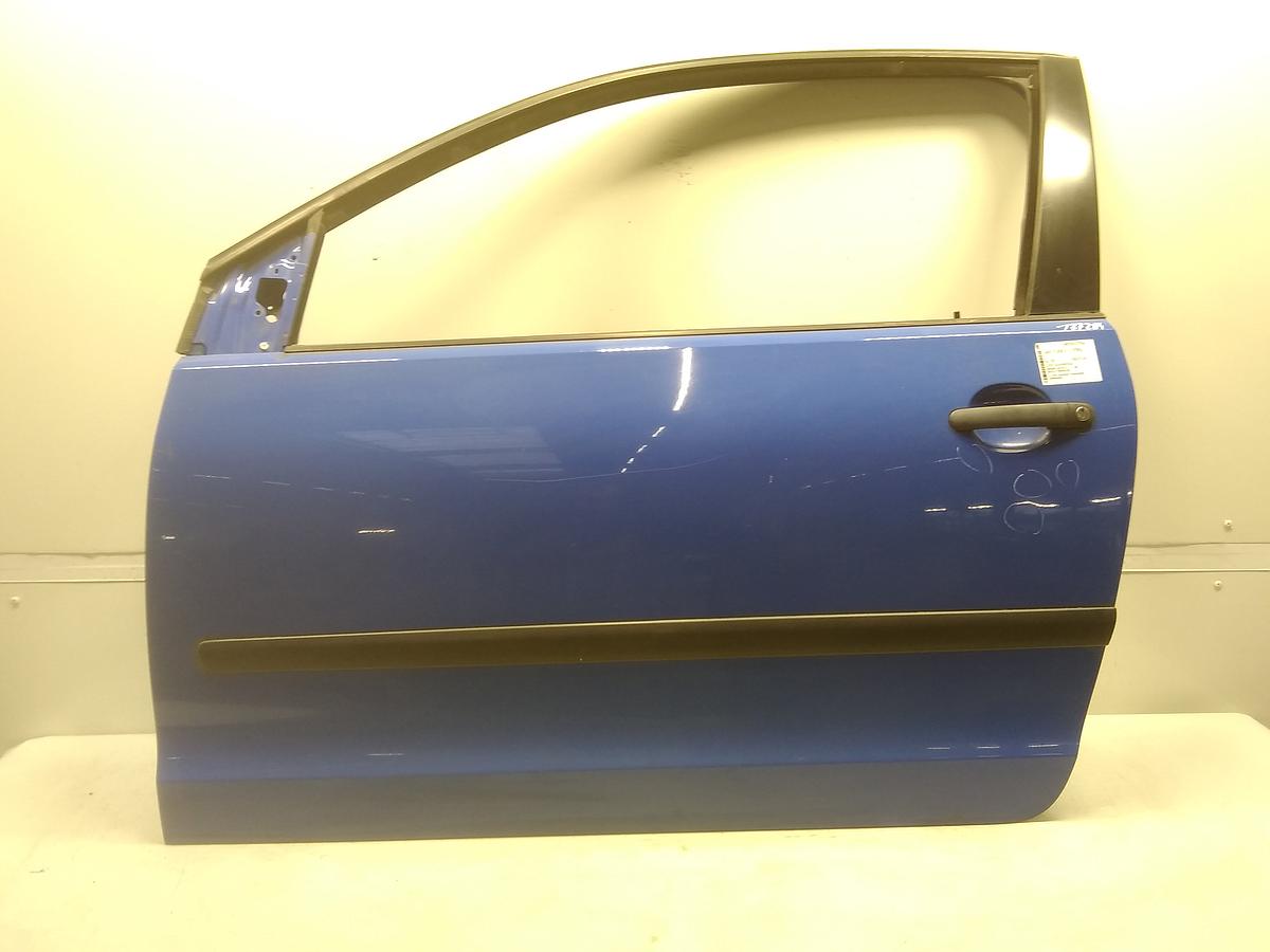 VW Polo 9N T&uuml;r vorn links Fahrert&uuml;r LA5F Summerblue BJ2001