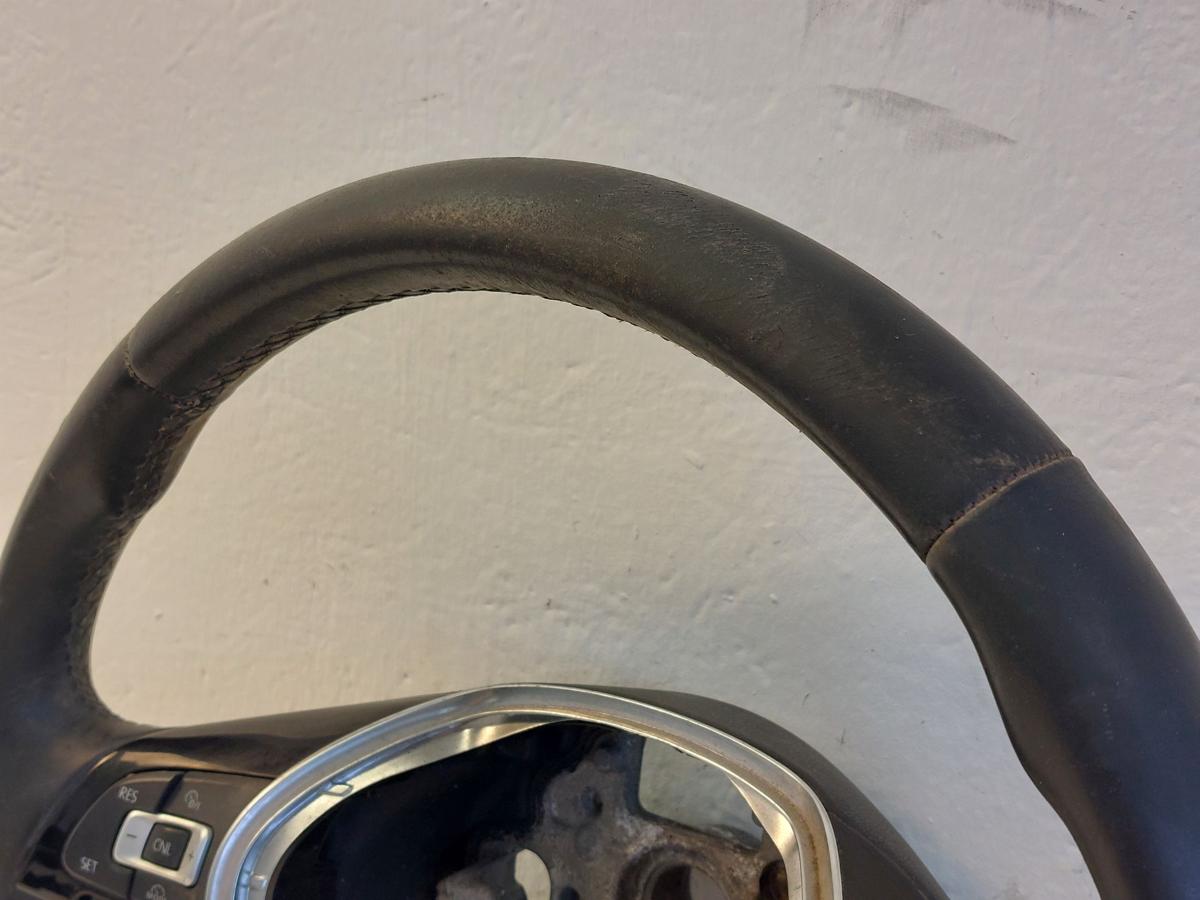 VW Golf 7 VII 5G AU Lederlenkrad Lenkrad 3 Speichen mit Multifunktion OEM