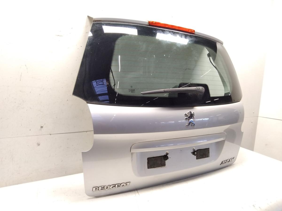 Peugeot 207 SW Kombi Heckklappe silber EZR aluminiumgrau mit Heckscheibe Bj.2007