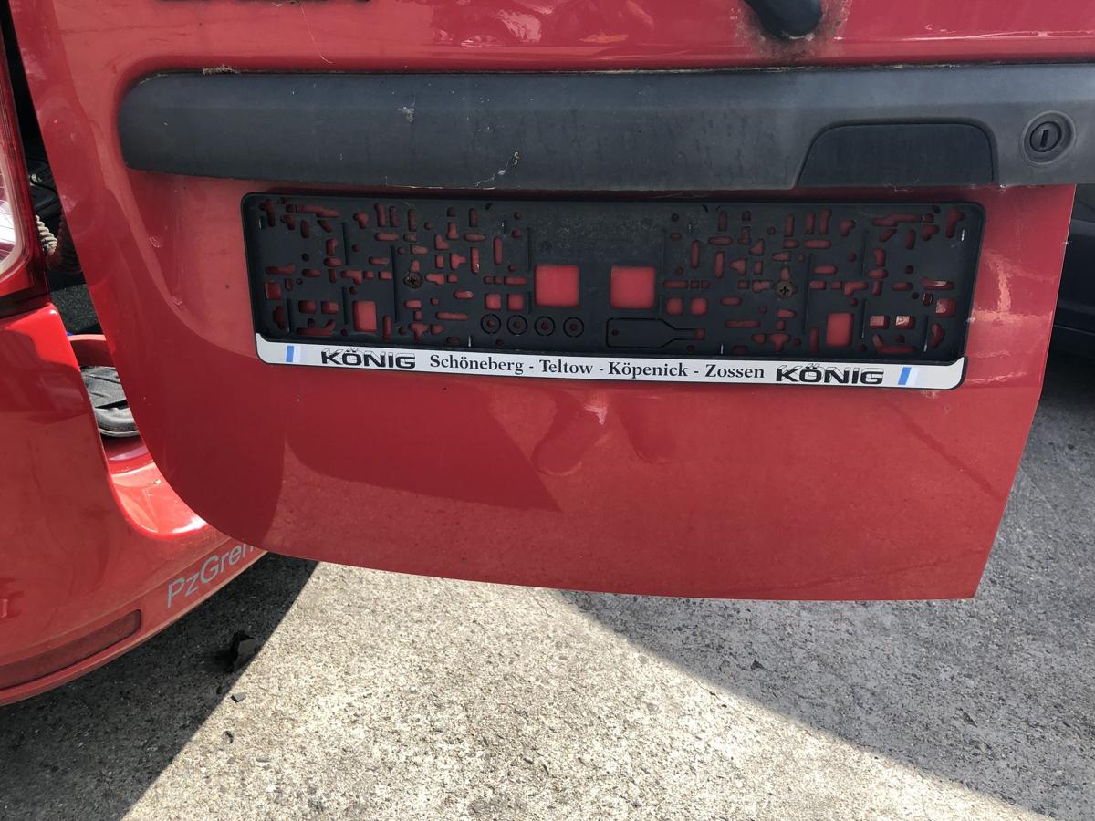 Dacia Logan MCV Hecklt&uuml;r links Heckfl&uuml;gelt&uuml;r mit Scheibe ROST OV21D Red Passion