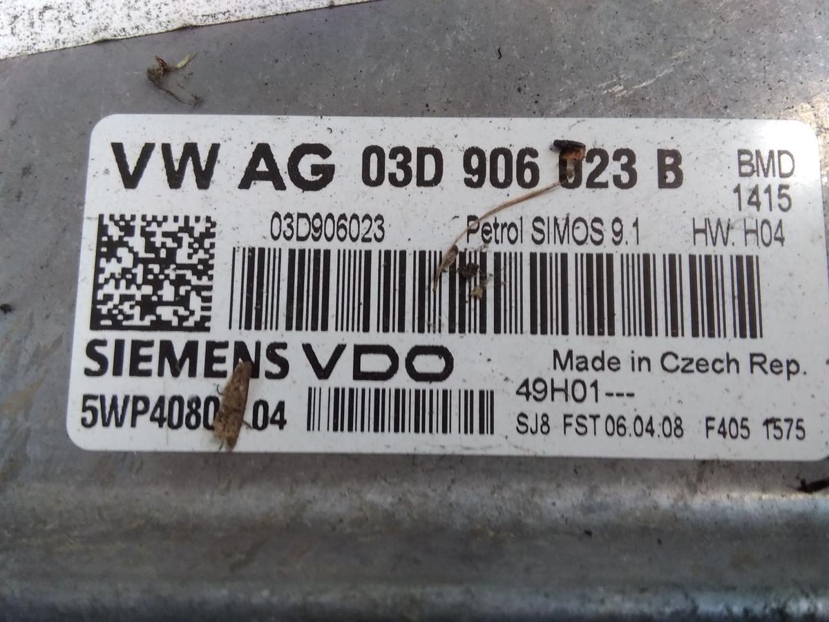 VW Fox 5Z Steuergerät Motor 03D906023B 5WP4080004 VDO 1.2 40kw BMD BJ2008