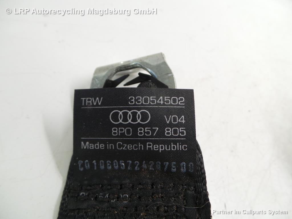 Audi A3 8P Sportback Bj.06 Sicherheitsgurt Gurt hinten links 8P0857805