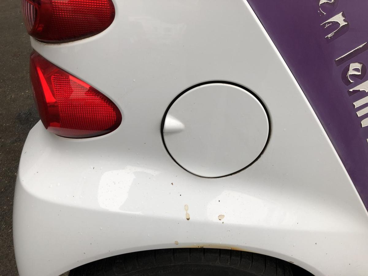 Smart 451 Mopf Kotfl&uuml;gel hinten rechts Seitenteil EAZ Kristallwei&szlig;