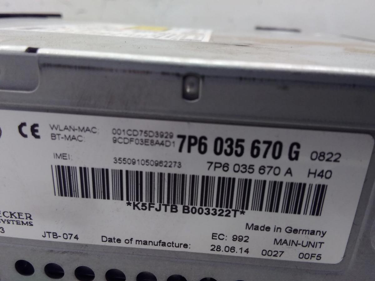 VW Touareg 2 7P original Rechner Navigation RNS850 Main-Unit Bj.2015
