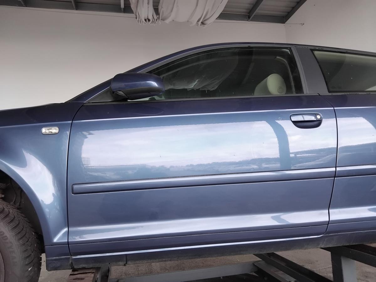 Audi A3 8P 3-t&uuml;rig T&uuml;r vorn links Fahrert&uuml;r LZ5C Mauritiusblaumetallic BJ2006