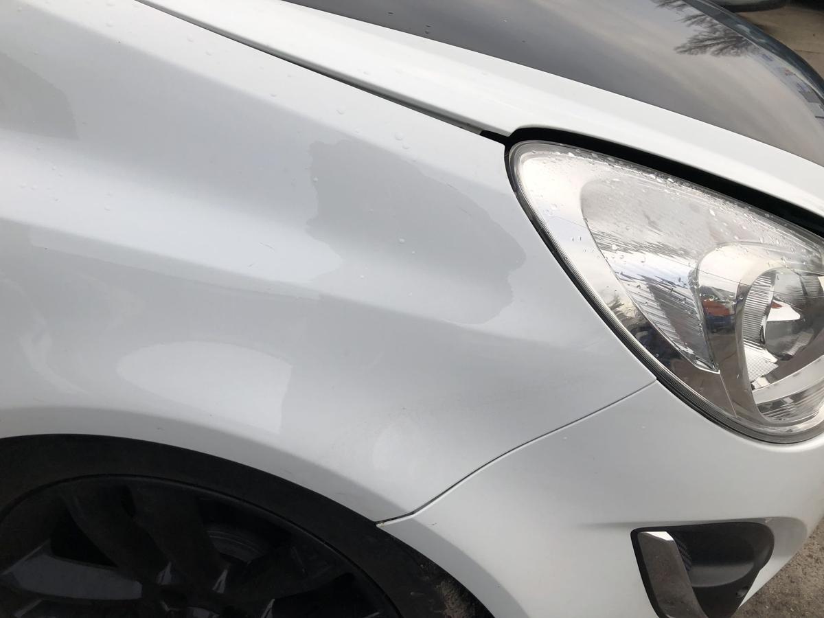 Opel Corsa D 06-14 Kotfl&uuml;gel rechts GFO Casablancaweiss Fender Radabdeckung