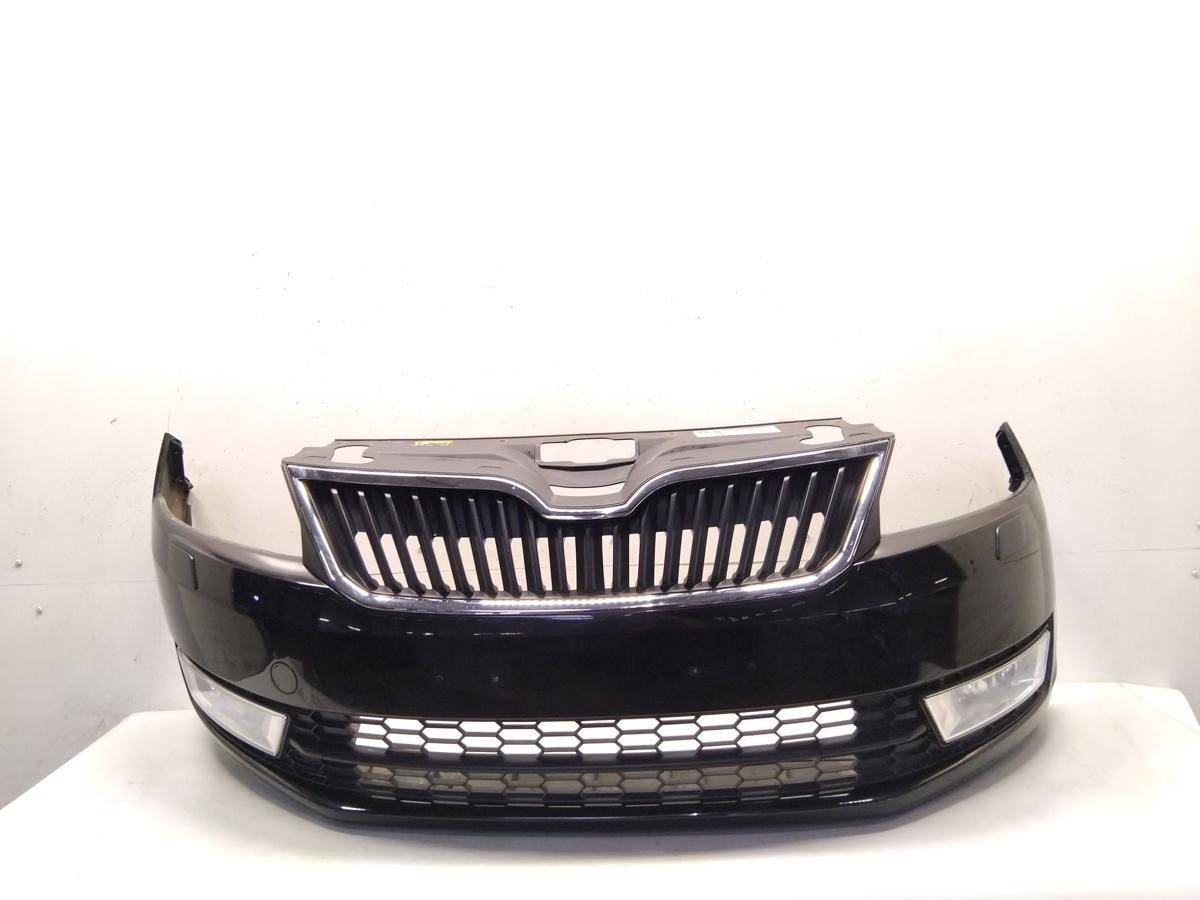 Skoda Rapid NH Spaceback orig Sto&szlig;stange Sto&szlig;f&auml;nger vorn SRA BJ2013 LF9R Blackmagic