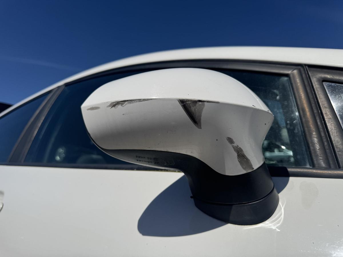 Seat Leon 1P original Au&szlig;enspiegel rechts LB9A Candyweiss elektrisch verstellbar und heizbar Bj.2010