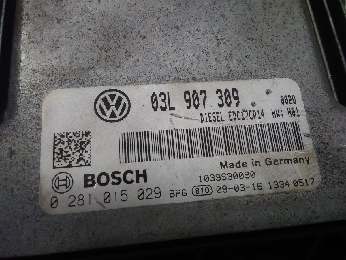 VW Passat 3C B6 Motorsteuergerät 2.0TDI 125kw 0281015029 Bj.2009