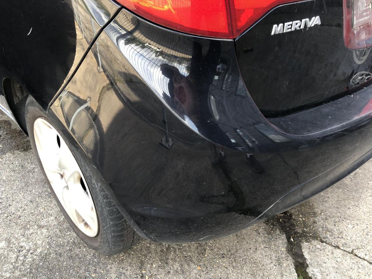 Opel Meriva B Stoßfänger hinten Heckschürze ohne PDC 2HU Saphirschwarz Bilder