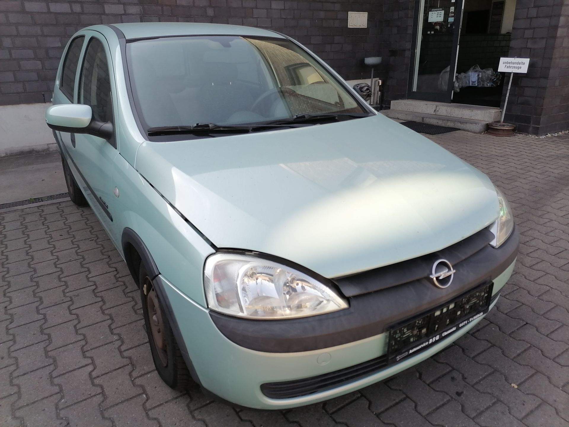 Opel Corsa C original Tür vorn rechts 69U-Spacegrün 5-Türer Bj.2000