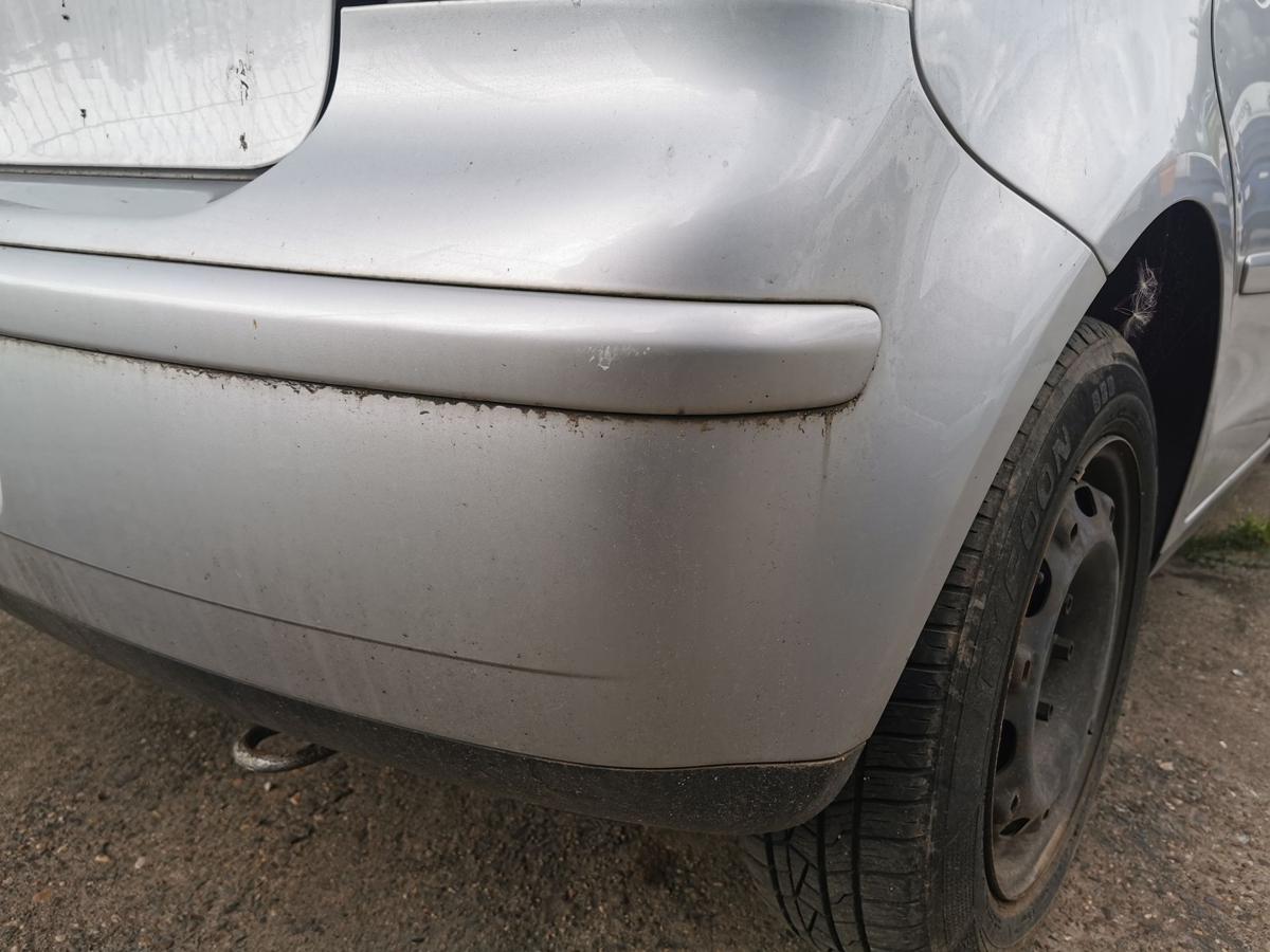 VW Polo 9N1 Stossstange Stossfänger Bumper hinten LA7W Reflexsilber Metallic