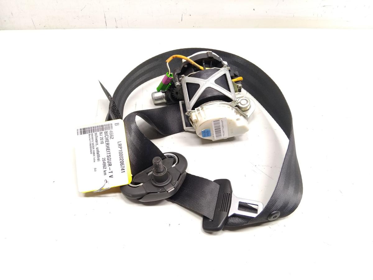 Skoda Fabia 2 5J original Sicherheitsgurt vorn rechts schwarz unfallfrei Bj.2010