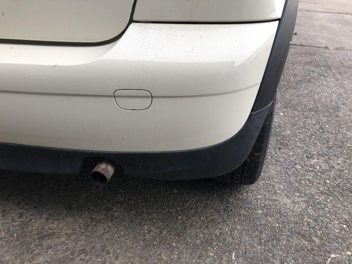 BMW Mini R56 Stoßfänger hinten Stoßstange Bumper ohne PDC Pepper White