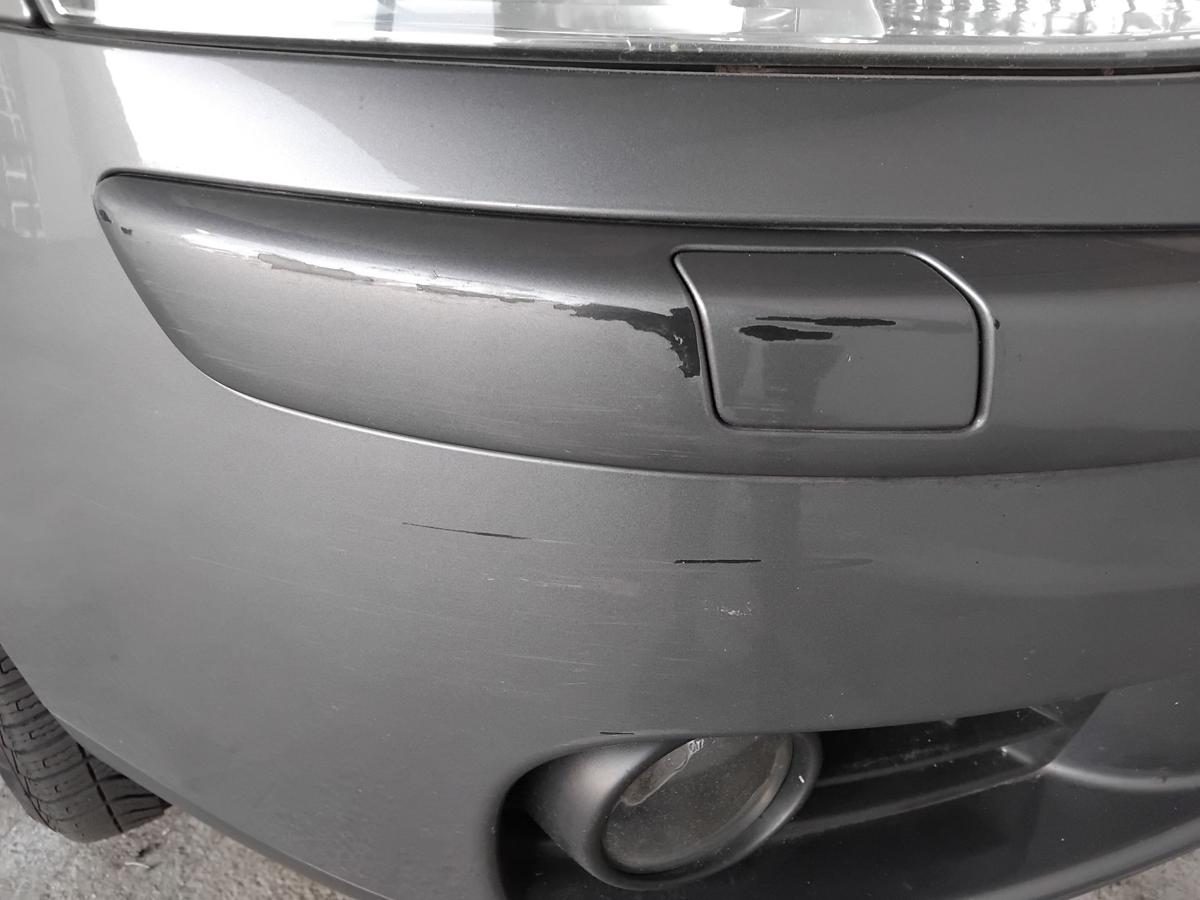 VW Golf 5 1K original Stoßstange Stoßfänger vorn mit SRA BJ2006 LA7T unitedgrey