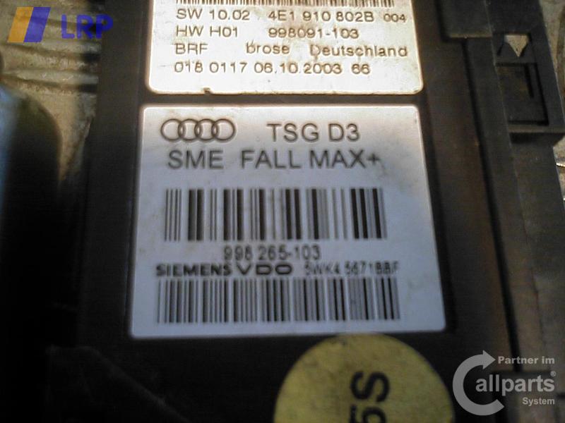 Audi A8 4E original Fensterhebermotor vorn links Bj.2004