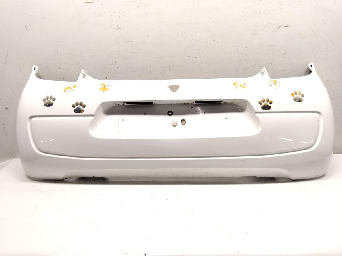 Citroen C1 II original Sto&szlig;f&auml;nger Sto&szlig;stange hinten KWD Lipizzan White BJ2014