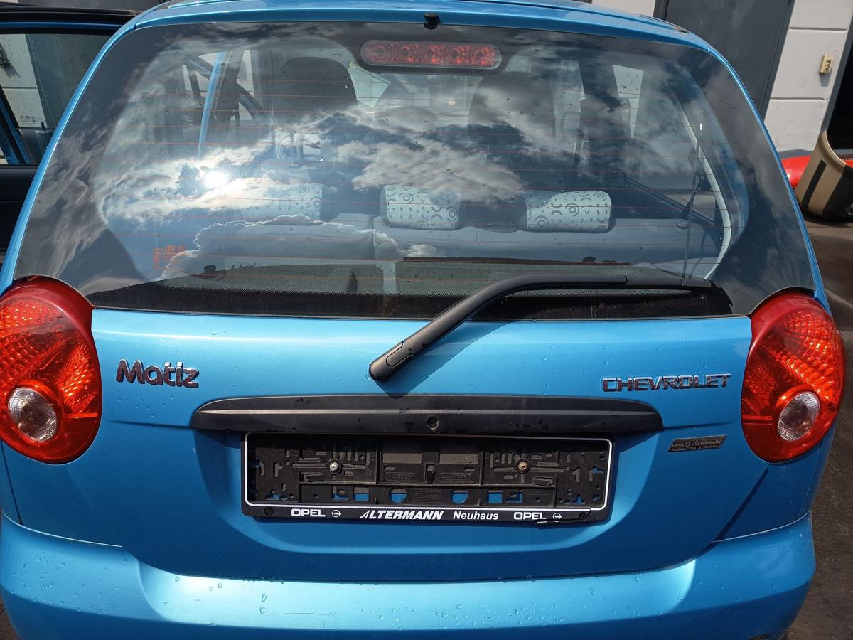Chevrolet Matiz M200 orig Heckklappe Heckdeckel 12U Ocean Blue Metallic Bj 2008