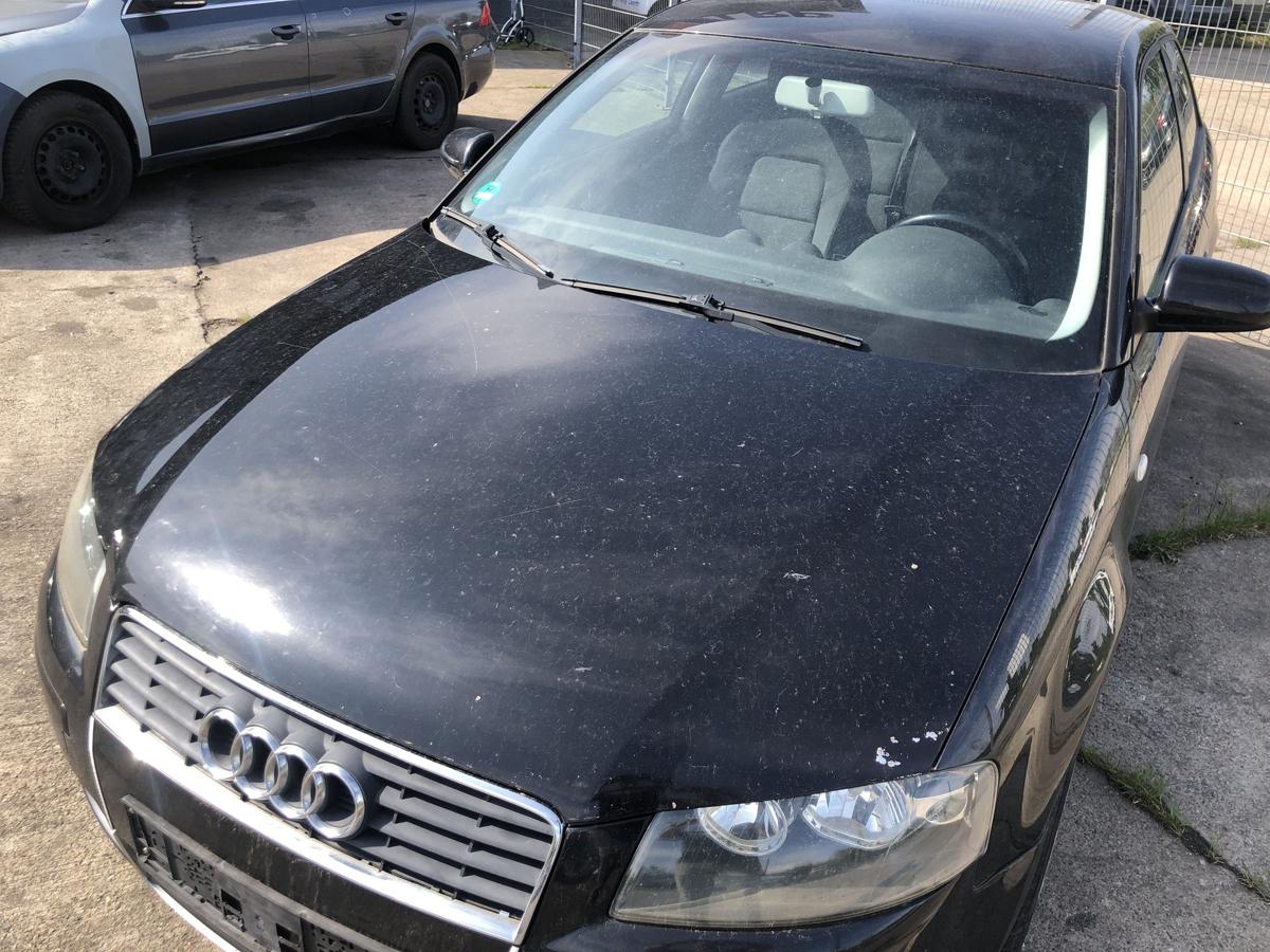 Audi A3 8P bis 2005 Motorhaube Haube Klappe Deckel vorn LZ9W Ebonyschwarz