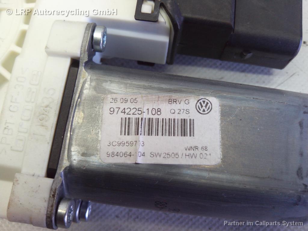 VW Passat 3C BJ2005 Motor Fensterheber hinten links 3C9959703