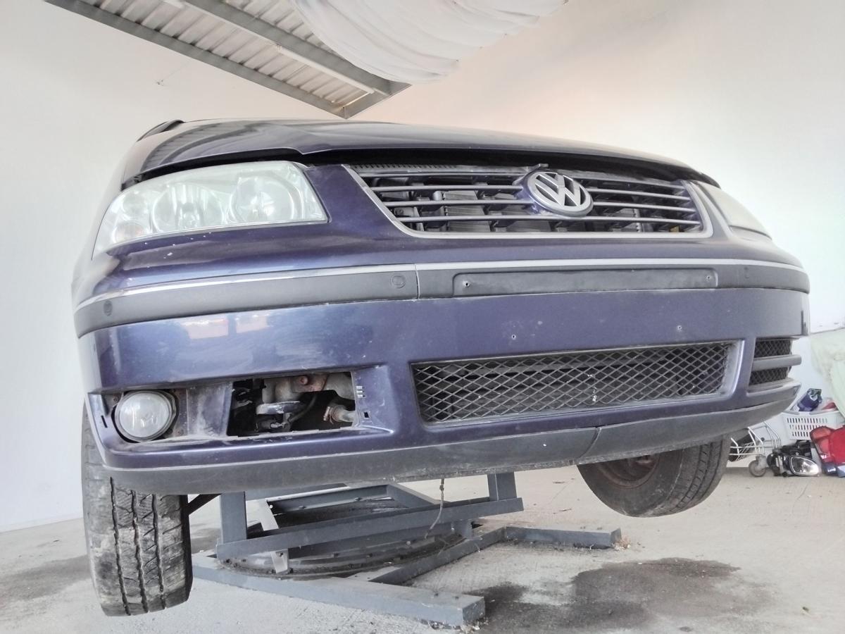 VW Sharan 7M original Stoßfänger Stoßstange vorn mit PDC 2.Facelift BJ2009 LD5G Dark Iron Blue