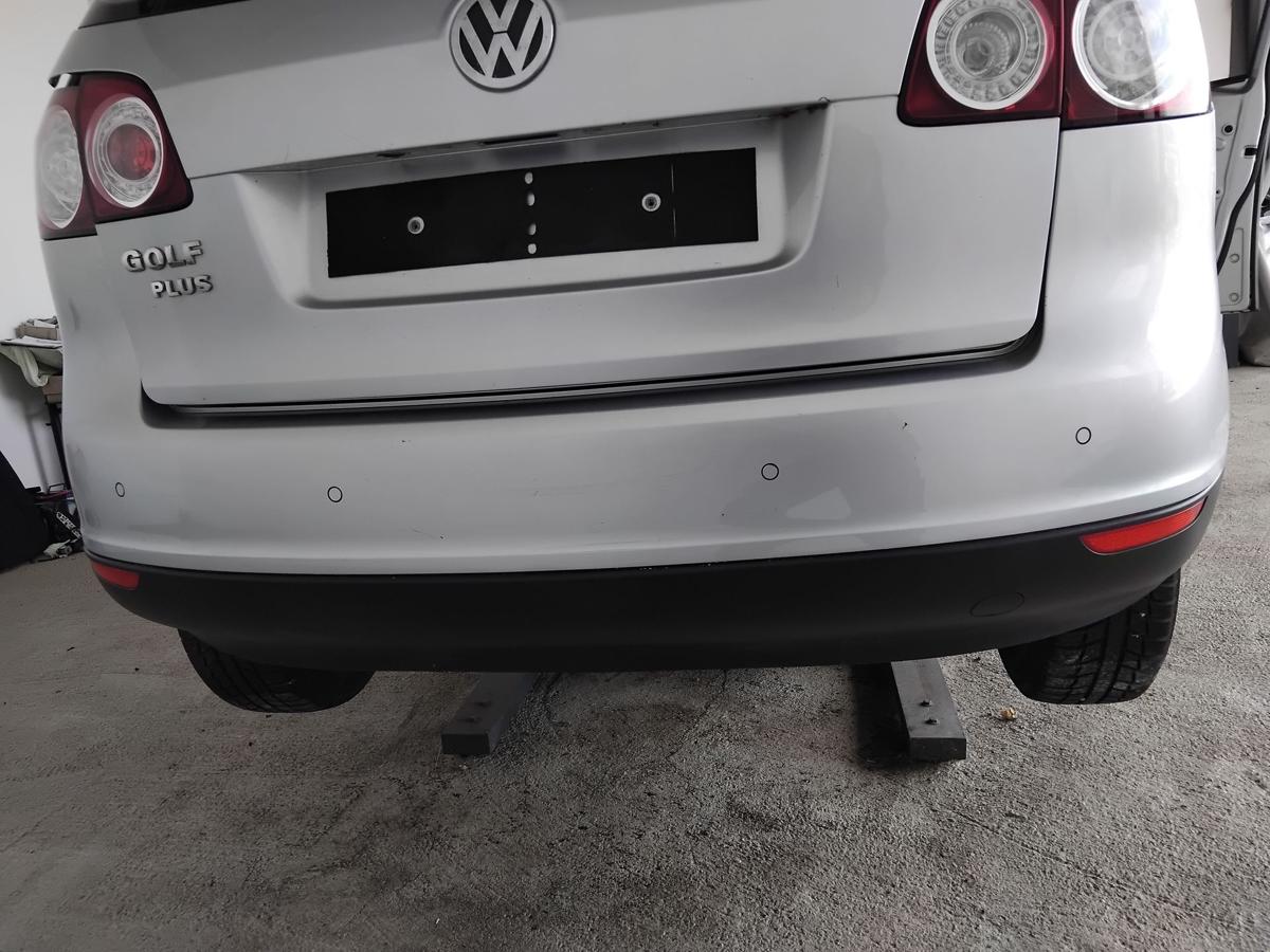 VW Golf Plus 5M original Stoßfänger Stoßstange hinten mit PDC BJ2007 LA7W reflexsilbermetallic