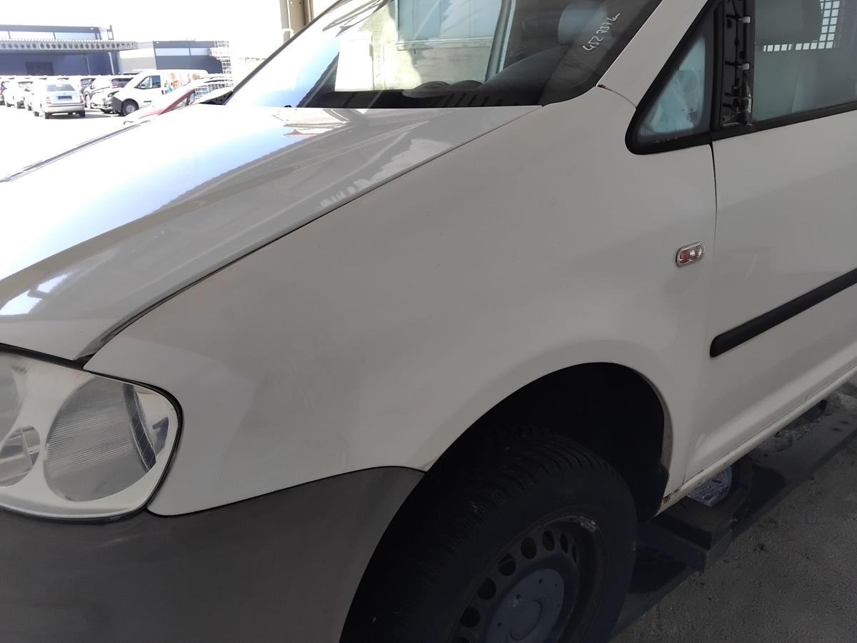 VW Caddy 2K original Kotfl&uuml;gel vorn links LB9A Candywei&szlig; BJ2005