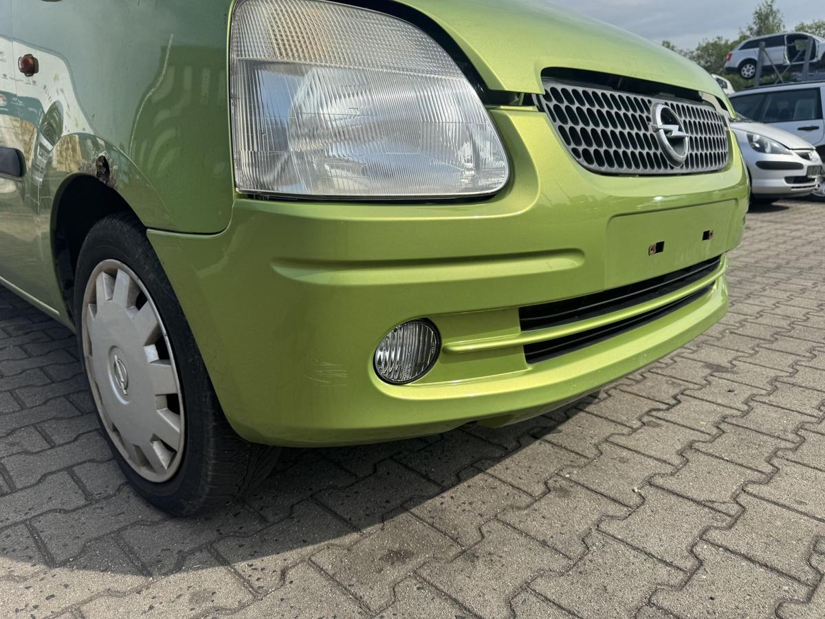 Opel Agila A original Sto&szlig;stange Stossf&auml;nger vorn Z384 Kiwigr&uuml;n Bj.2000