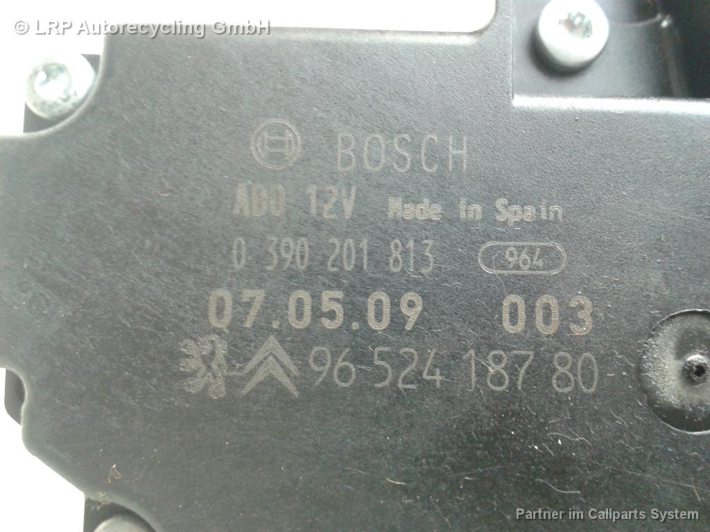 Peugeot 207 BJ2007 Heckwischermotor Wischermotor hinten 9652418780 Bosch 0390201813