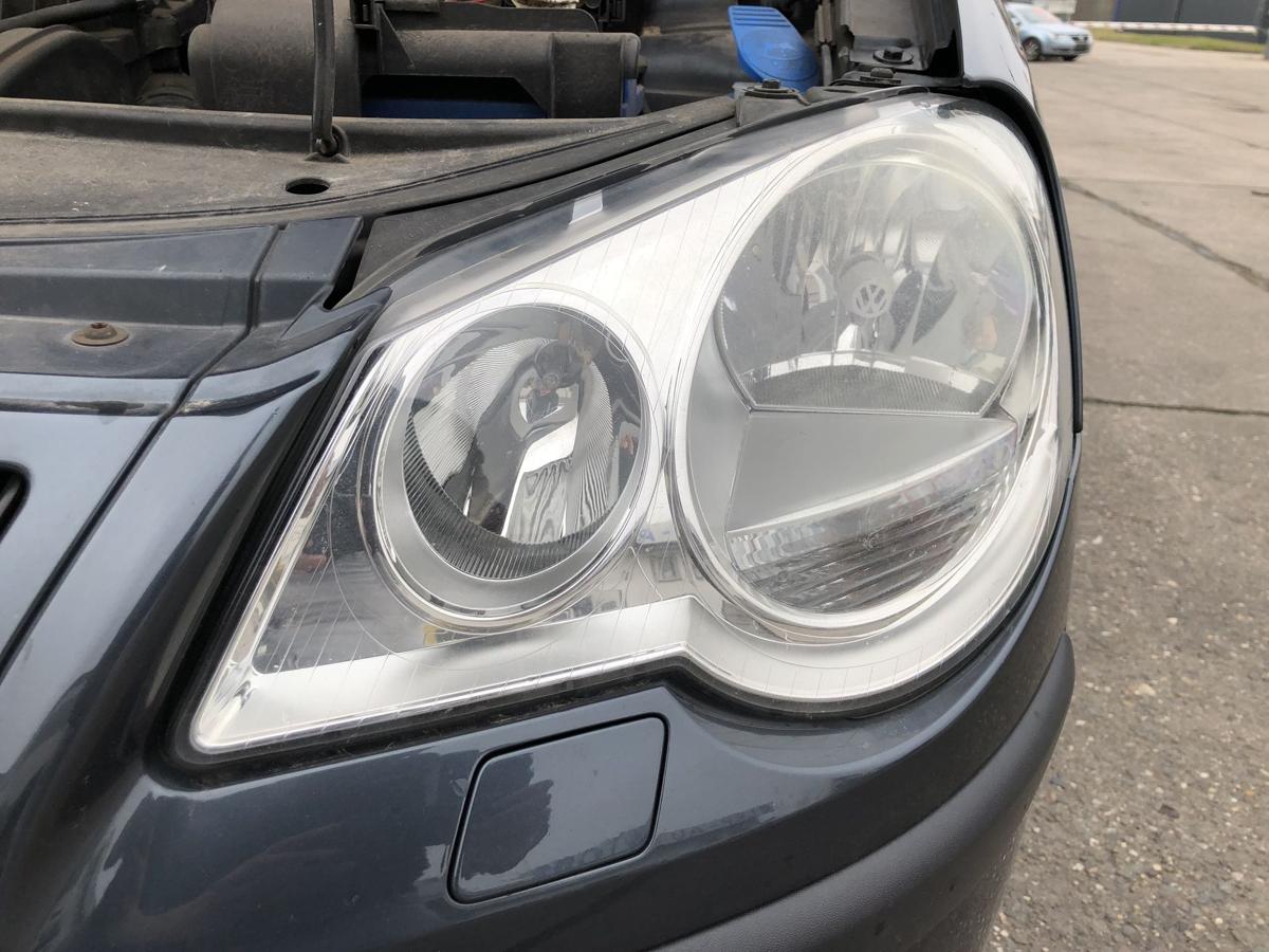 VW Polo 9N3 Scheinwerfer links Frontscheinwerfer Lampe Halogen Hella Tr&uuml;bung