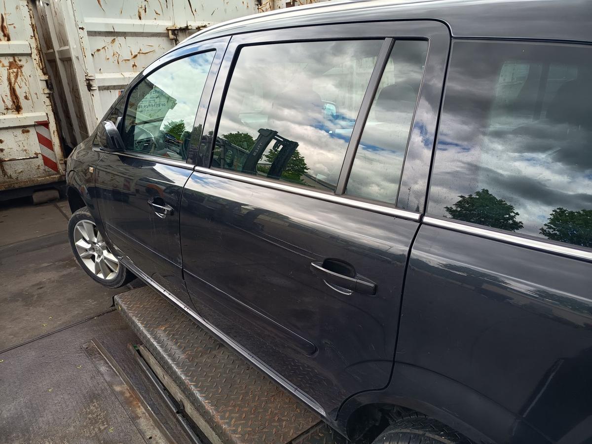 Opel Zafira B original T&uuml;r hinten links Z20R Saphirschwarz Baujahr 2011