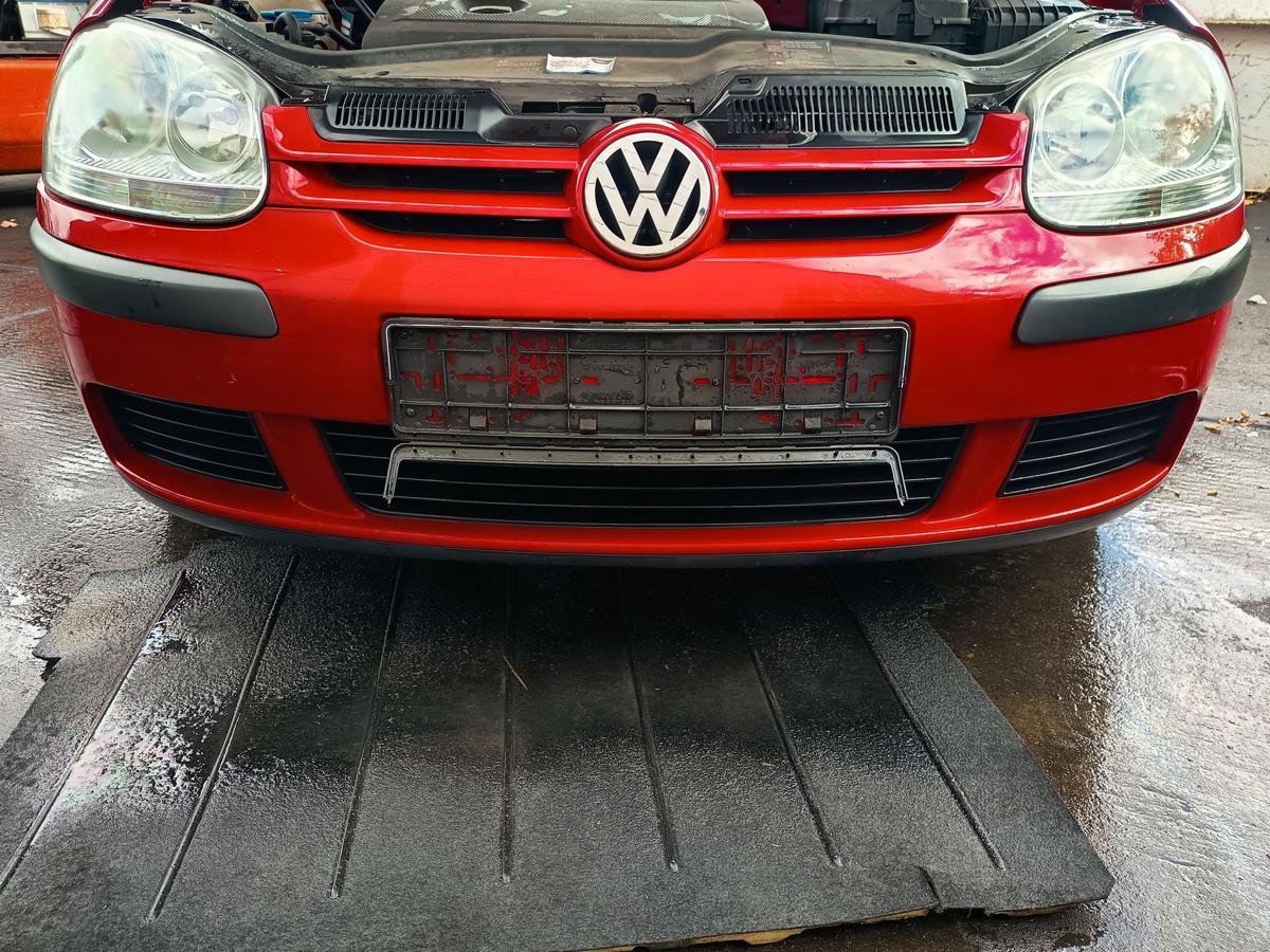 VW Golf V 5 original Stoßstange vorn Stoßfänger LY3D Tornadorot Bj 2004