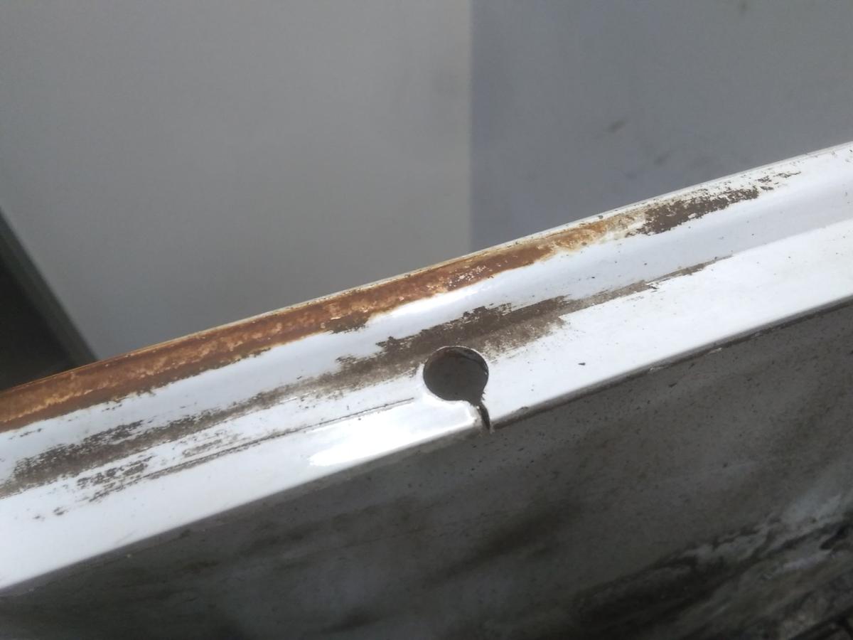 Ford S-Max 1 WA6 original Stossf&auml;nger Sto&szlig;stange hinten frostweis BJ2008