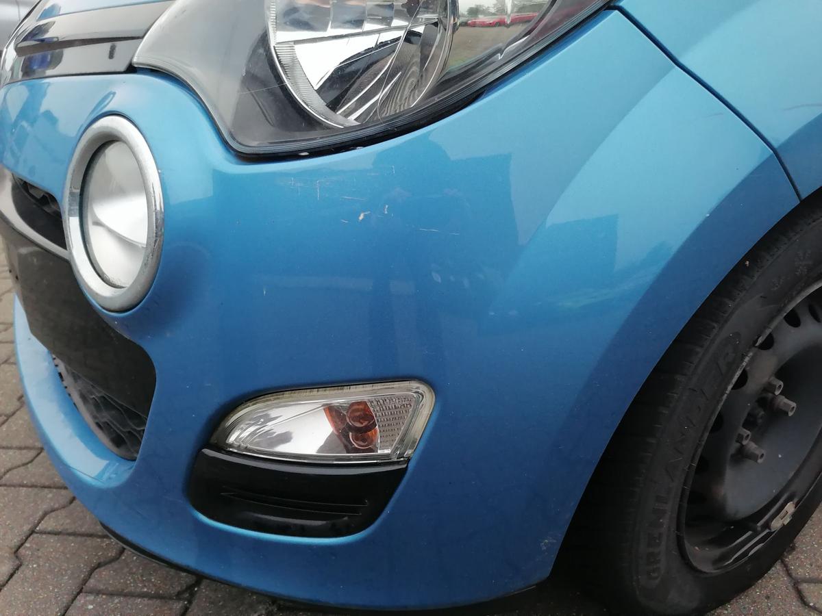 Renault Twingo 2 original Stoßstange Stossfänger vorn Facelift Blaumetallic TERPB Bj.2013