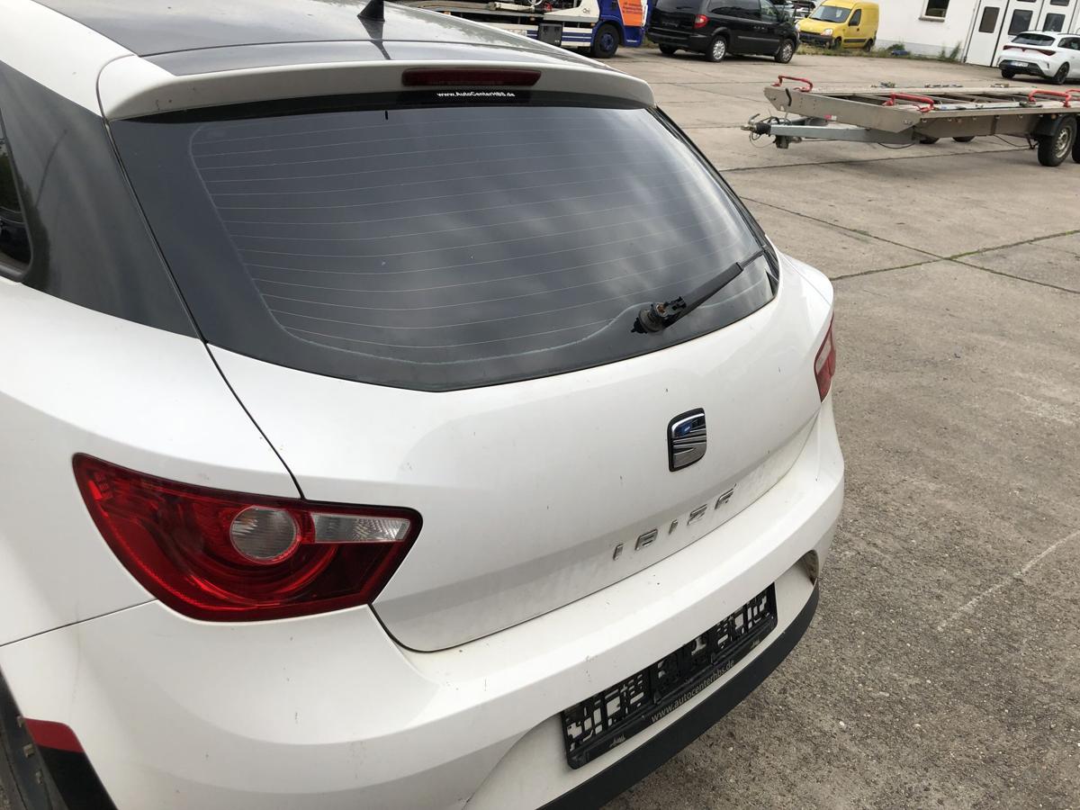 Seat Ibiza 6J Heckklappe mit Heckscheibe Kofferklappe 3 t&uuml;rer LB9A Candywei&szlig;