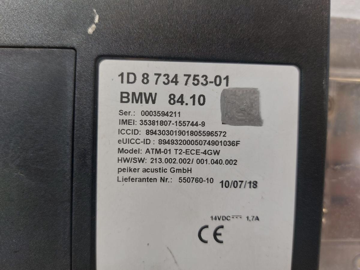BMW 1er F21 M140i LCI Steuerger&auml;t Modul Bluetooth Telematik Elektronikmodul OE