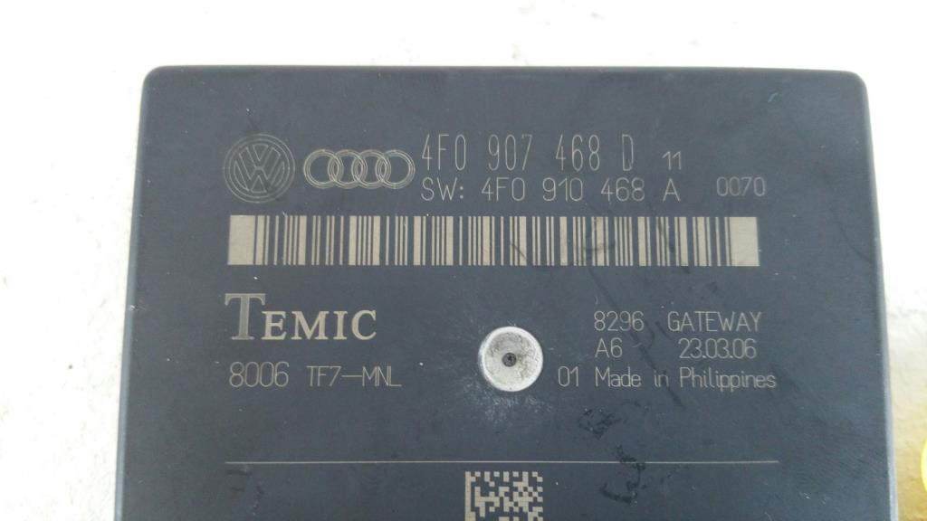 Audi A6 4F Bj.06 Avant original Gatewaymodul 4F0907468D TEMIC