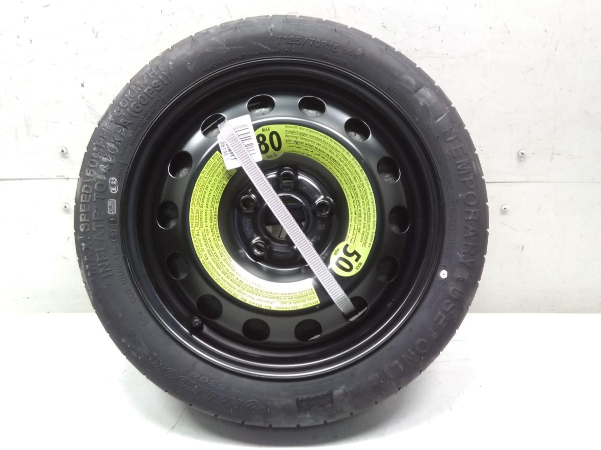 Audi A3 8P original Notrad Ersatzrad 16 Zoll mit Werkzeugbox Wagenheber Bj.2010