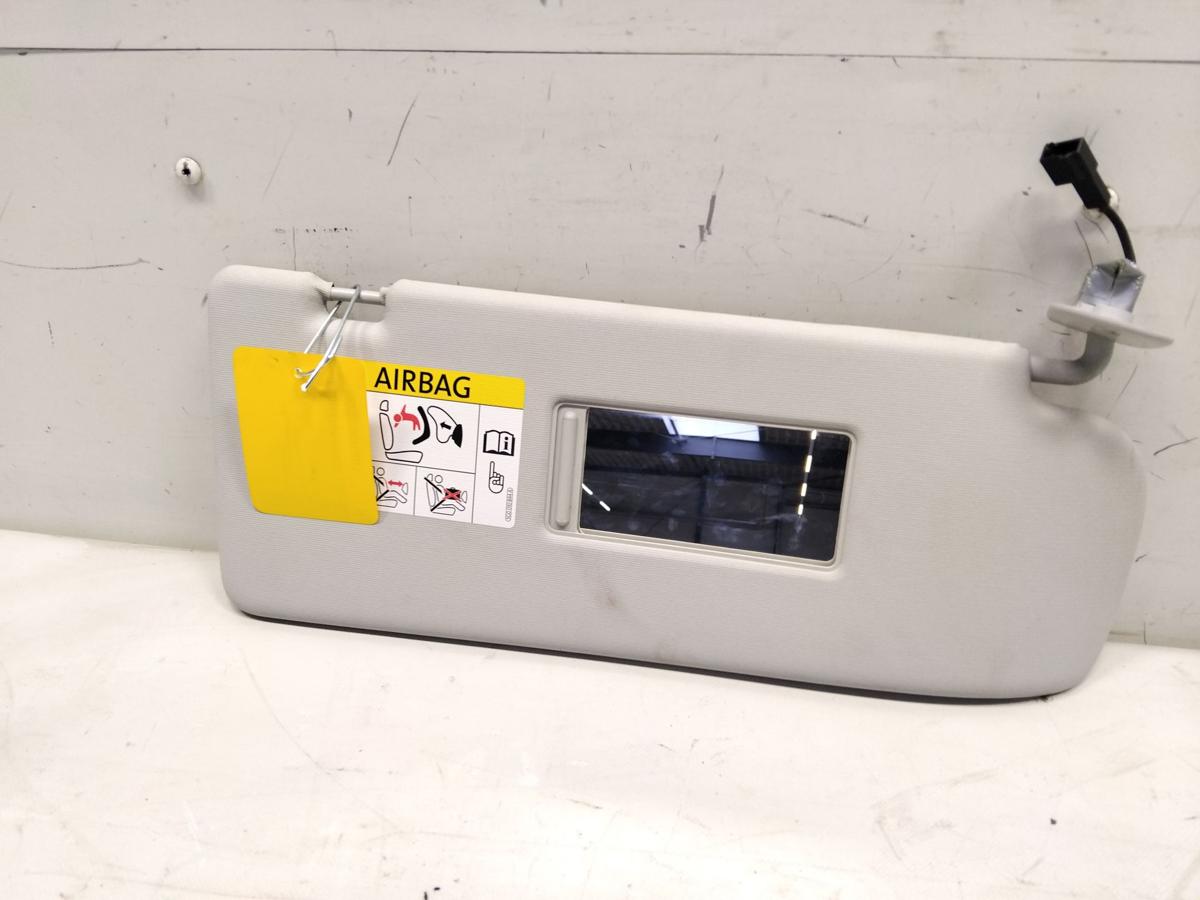 Seat Alhambra 7N original Sonnenblende rechts hellgrau perlgrau Bj.2015