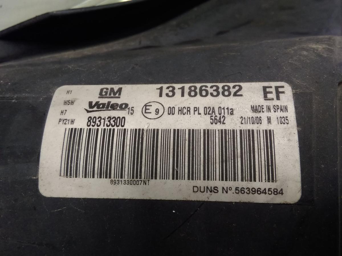 Opel Corsa D original Scheinwerfer rechts chrom Valeo Halogen mit LWR BJ2006