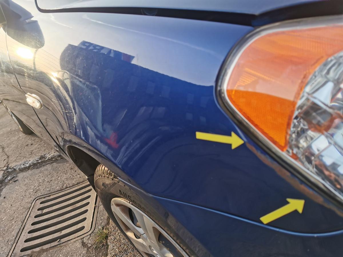 Hyundai Accent III MC Kotfl&uuml;gel Fender Seitenwand vorn rechts 3E Blue Onyx