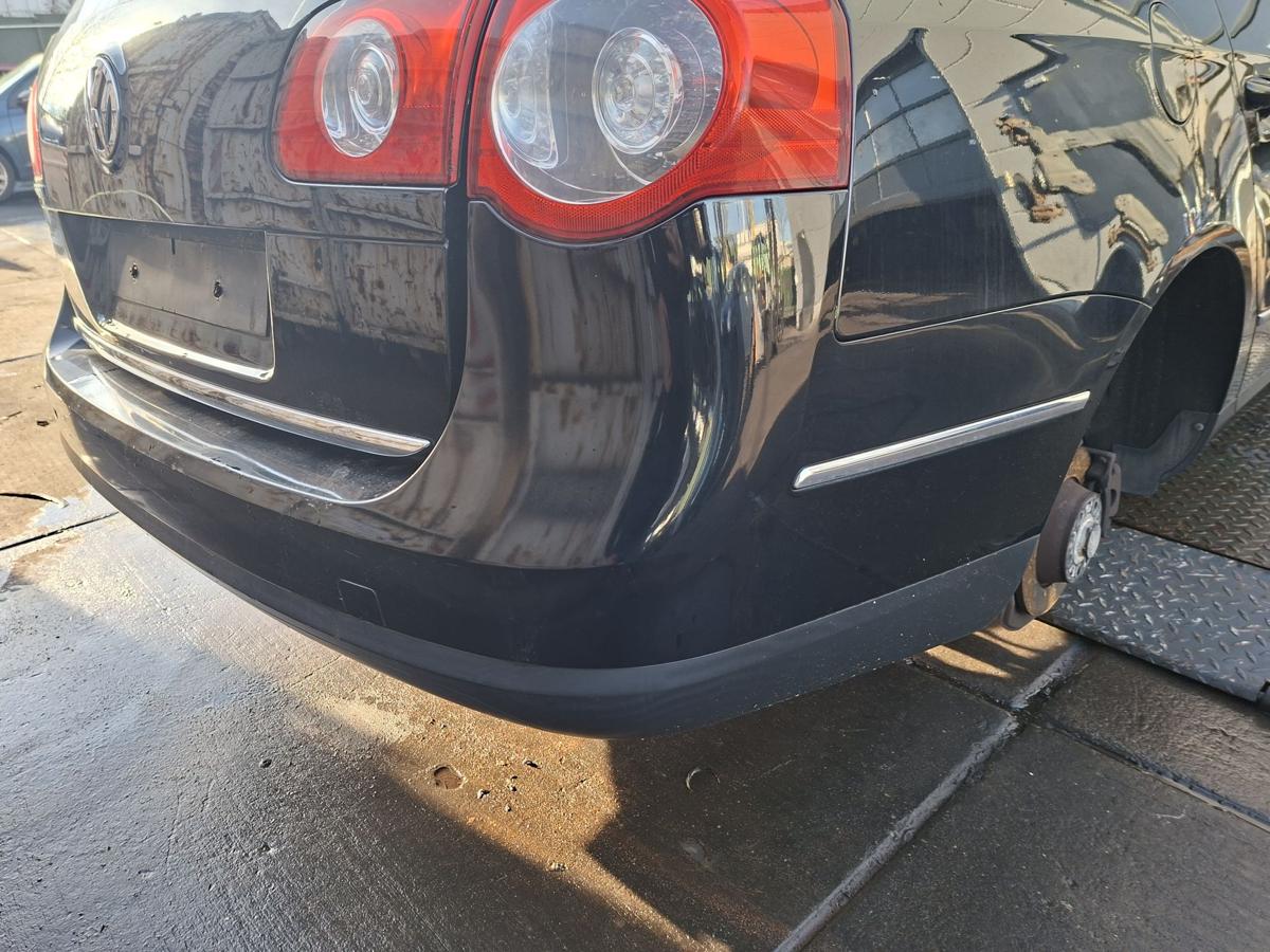 VW Passat 3C Variant orig Sto&szlig;f&auml;nger Stange hinten ohne PDC 041 brillantschwarz