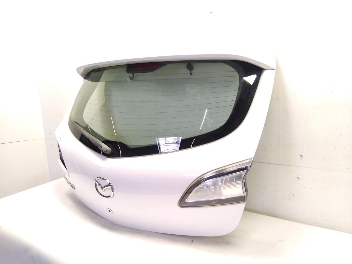 Mazda 3 BL Heckklappe weissmetallic mit Heckscheibe Bj.2009